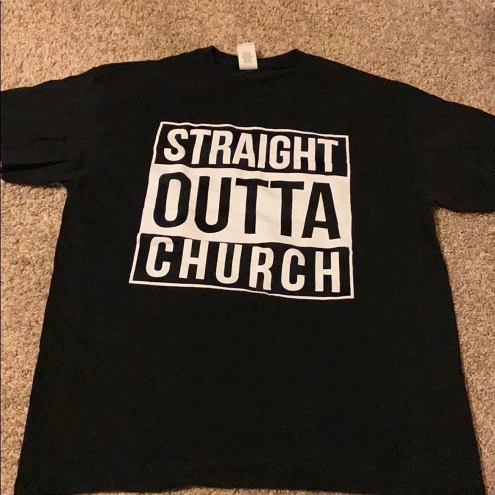 Straight Outta Church Big Church Night Out shirt